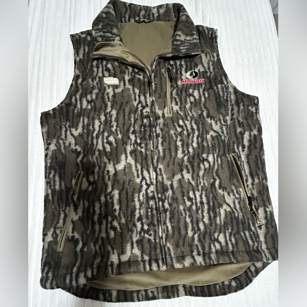 Mossy Oak Scentproof/Windproof Fleece Wool Vest - L